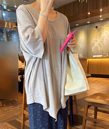缱 linen loose t ()